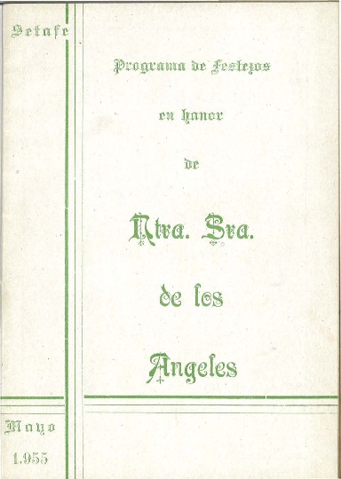 Fiestas patronales en honor a Nuestra Señora de los Ángeles 1955 Getafe
